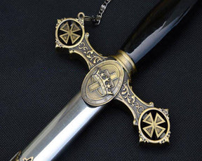 Knights Templar Commandery Sword - Brass Gold 38"