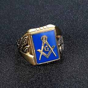 Master Mason Blue Lodge Ring - Blue & Gold