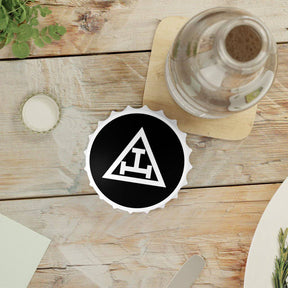 Royal Arch Chapter Bottle Opener - Black & White - Bricks Masons