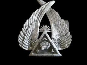 Eye Of Providence Pin - Winged All-Seeing Eye