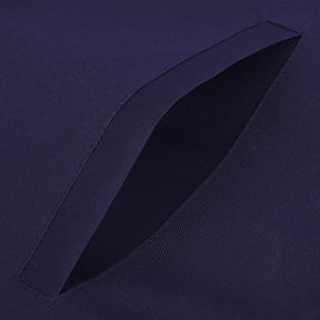 Senior Deacon Blue Lodge Officer Apron - Kenton Lodge Navy Velvet With Silver Embroidery Thread - Bricks Masons