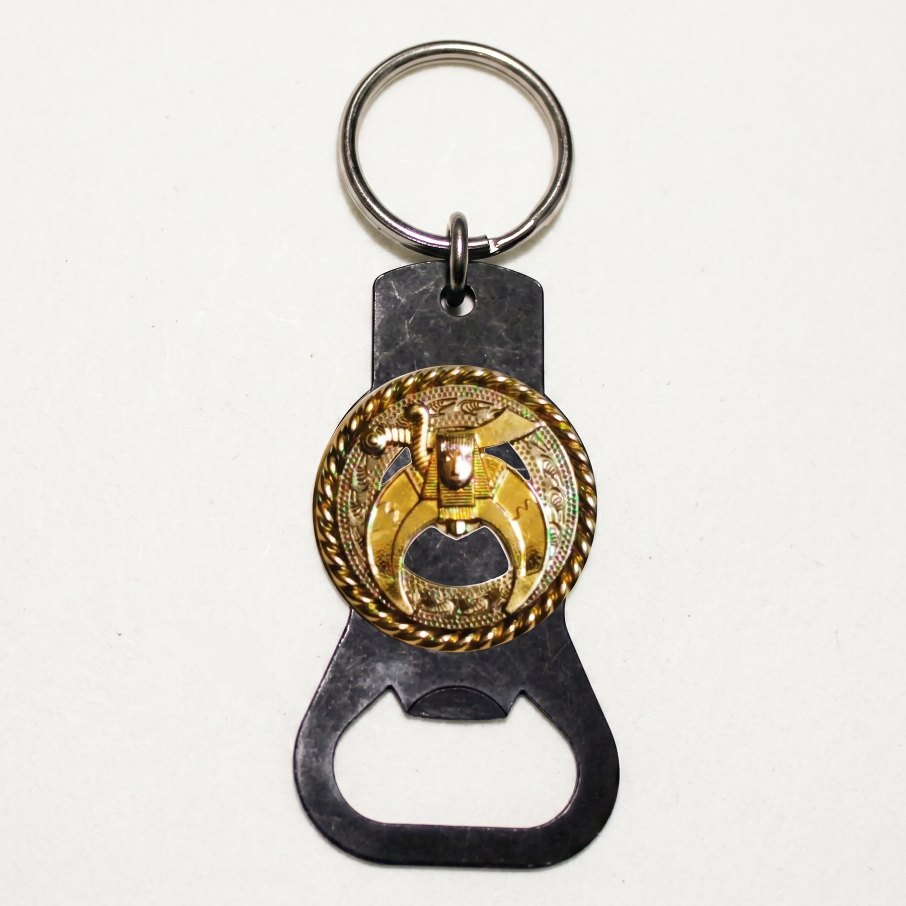 Shriners Bottle Opener - Aluminium Metal Keychain - Bricks Masons