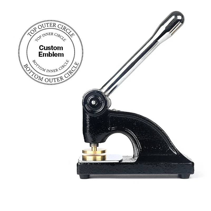 Royal & Select Masters Seal Press - Long Reach Black Color With Customizable Stamp - Bricks Masons