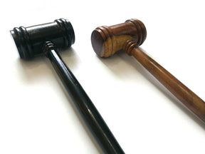 Universal Gavel - Black & Brown Handcrafted Wood - Bricks Masons