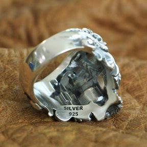 Widows Sons Ring - 925 Sterling Silver Skull - Bricks Masons