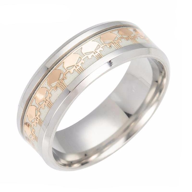 Widows Sons Ring - Lumineux Let There Be Light Biker Skull - Bricks Masons