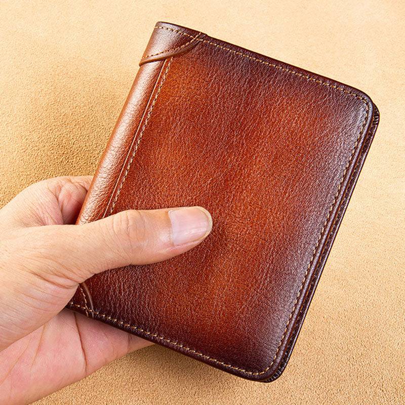 Widows Sons Wallet - GENUINE LEATHER With Credit Card Holder Brown - Bricks Masons