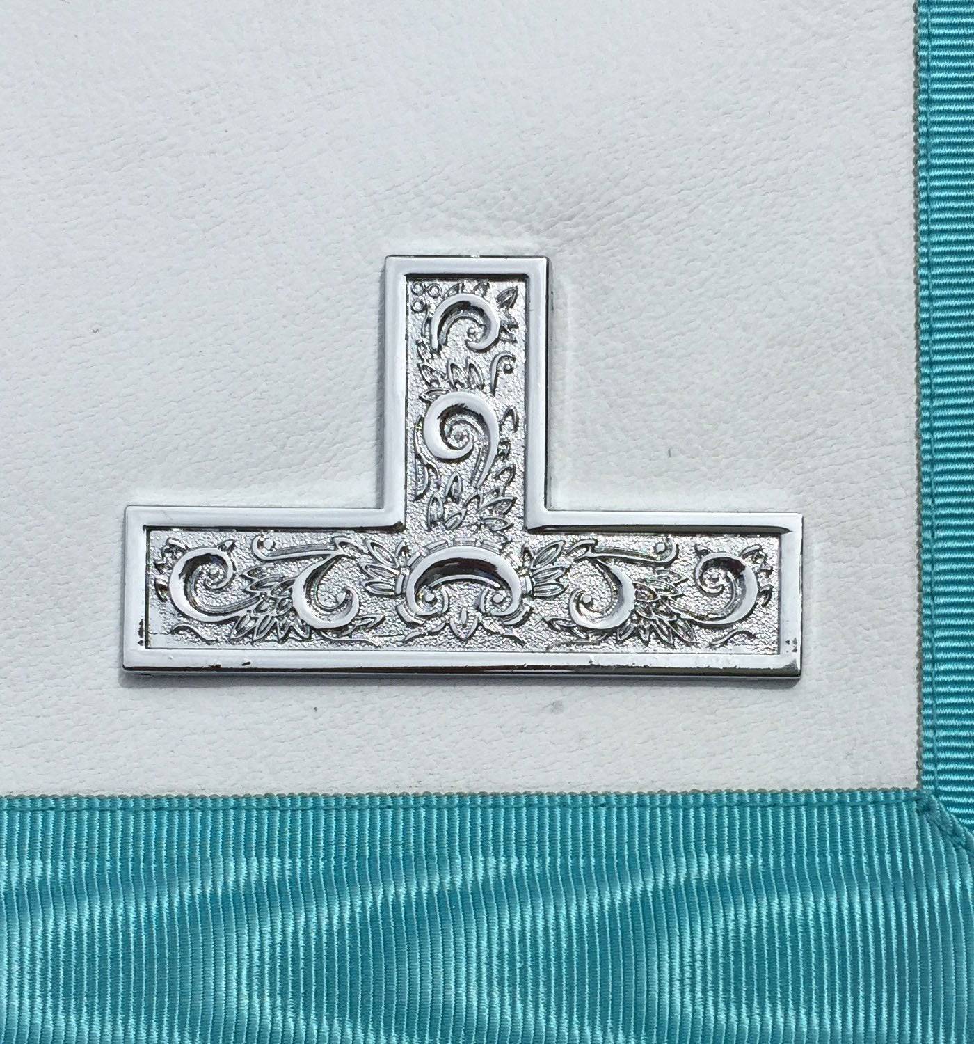 Worshipful Master Craft English Regulation Regalia Set - WM Apron, Past Master Collar & Glove - Bricks Masons