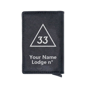 33rd Degree Scottish Rite Wallet - Various Colors - Bricks Masons