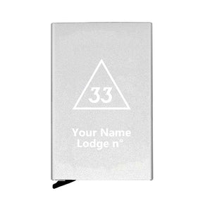 33rd Degree Scottish Rite Credit Card Holder - Various Colors - Bricks Masons