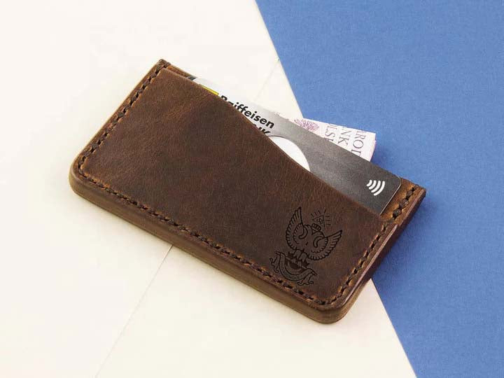 33rd Degree Scottish Rite Wallet - Wings Up Dark Brown - Bricks Masons