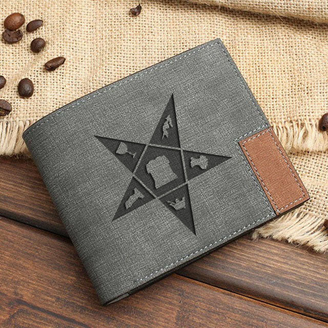 OES Wallet - Leather Various Colors - Bricks Masons