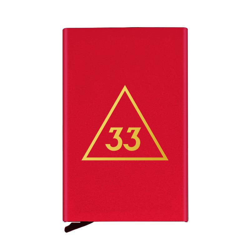 33rd Degree Scottish Rite Credit Card Holder - Various Colors - Bricks Masons