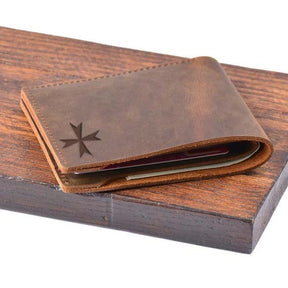 Order of Malta Wallet - Handcraft Leather - Bricks Masons