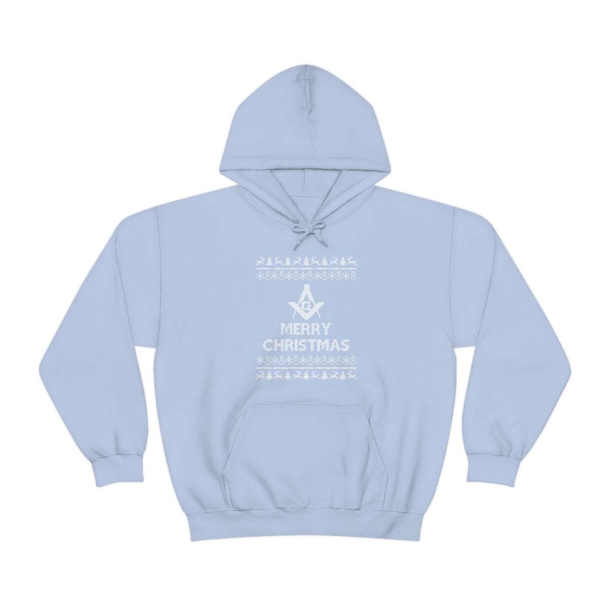 Master Mason Blue Lodge Hoodie - Ugly Merry Christmas - Bricks Masons