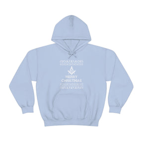 Master Mason Blue Lodge Hoodie - Ugly Merry Christmas - Bricks Masons