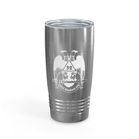32nd Degree Scottish Rite Ringneck Tumbler - Wings Down Various Colors - Bricks Masons