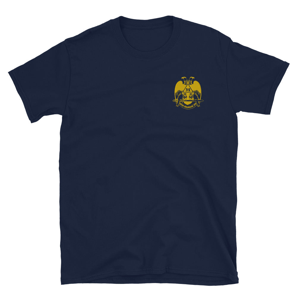 32nd Degree Scottish Rite T-Shirt - Wings Down Various Colors - Bricks Masons