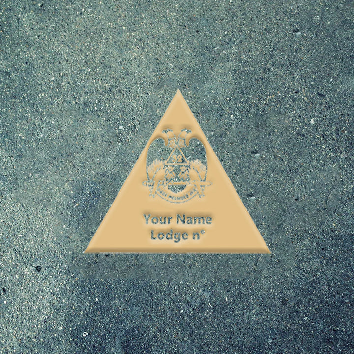 32nd Degree Scottish Rite Wall Monograms - Wings Down Various Sizes - Bricks Masons