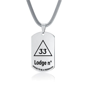 33rd Degree Scottish Rite Necklace - (Various Colors) - Bricks Masons