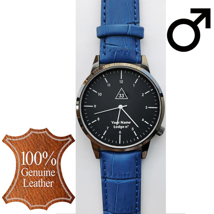 33rd Degree Scottish Rite Wristwatch - Various Colors - Bricks Masons