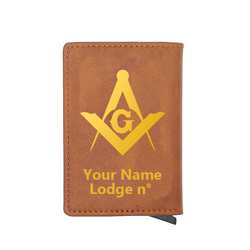 Master Mason Blue Lodge Wallet - Various Colors - Bricks Masons