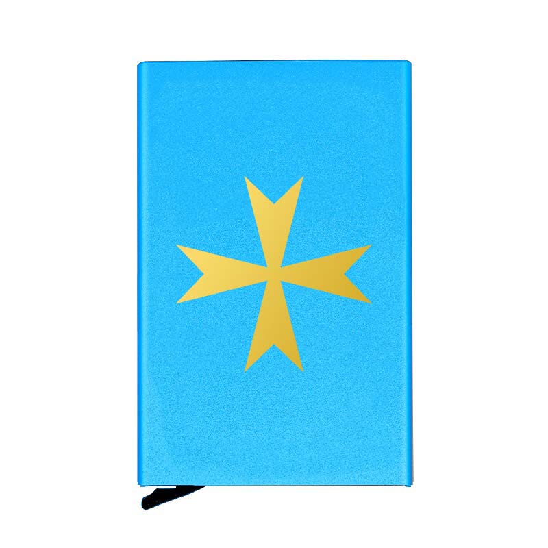 Order Of Malta Commandery Credit Card Holder - Various Colors - Bricks Masons