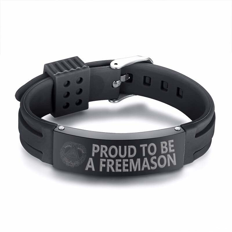 Grand Master Blue Lodge Bracelet - Silicone - Bricks Masons