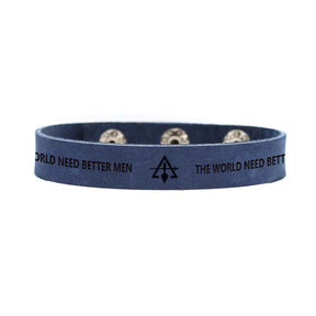 Council Bracelet - Various Leather Colors - Bricks Masons