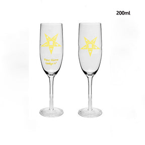 OES Champagne Flute - 2 Pieces Set - Bricks Masons