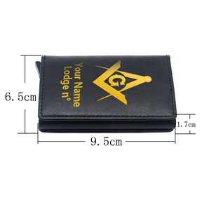 Master Mason Blue Lodge Wallet - Various Colors - Bricks Masons