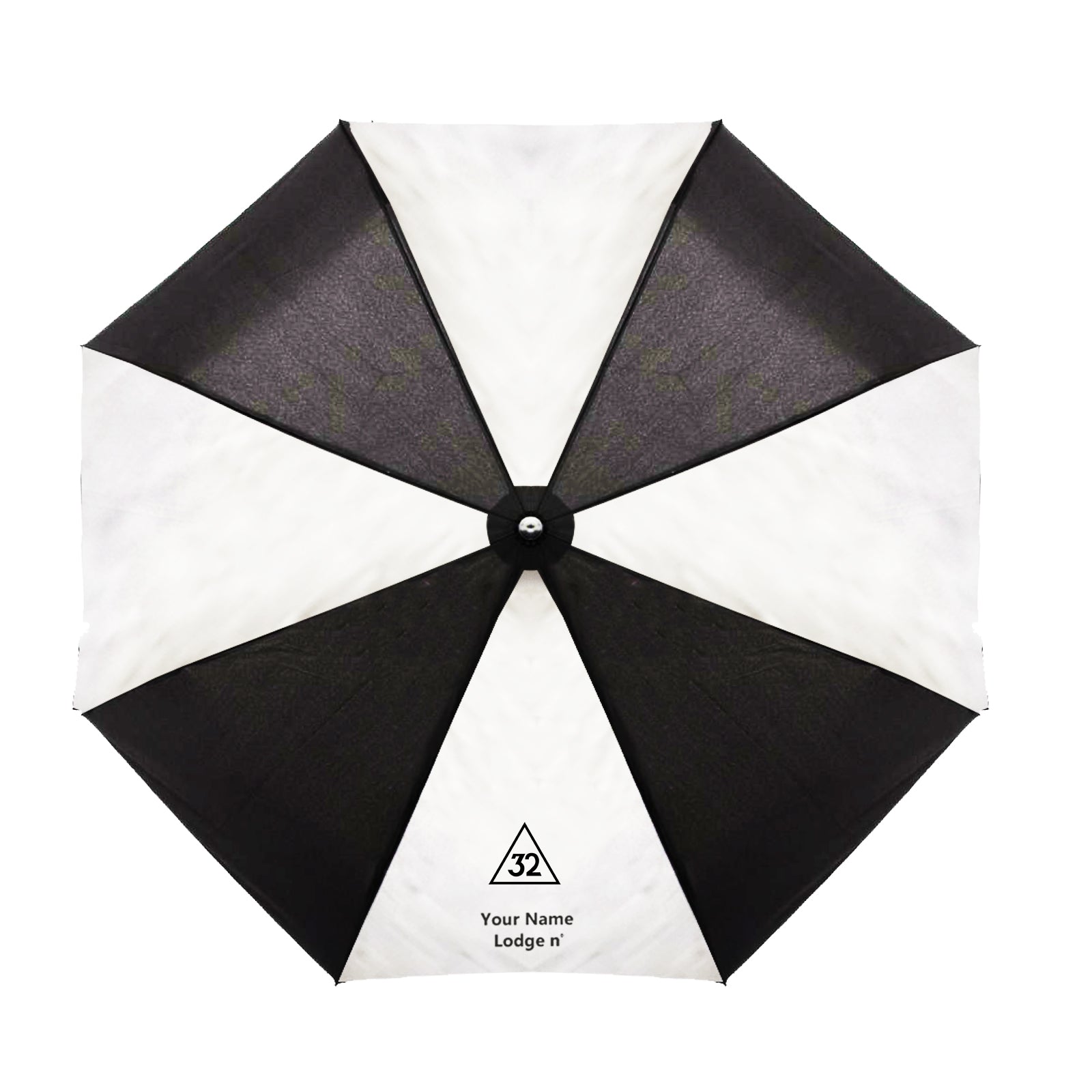 32nd Degree Scottish Rite Umbrella - Three Folding Windproof - Bricks Masons