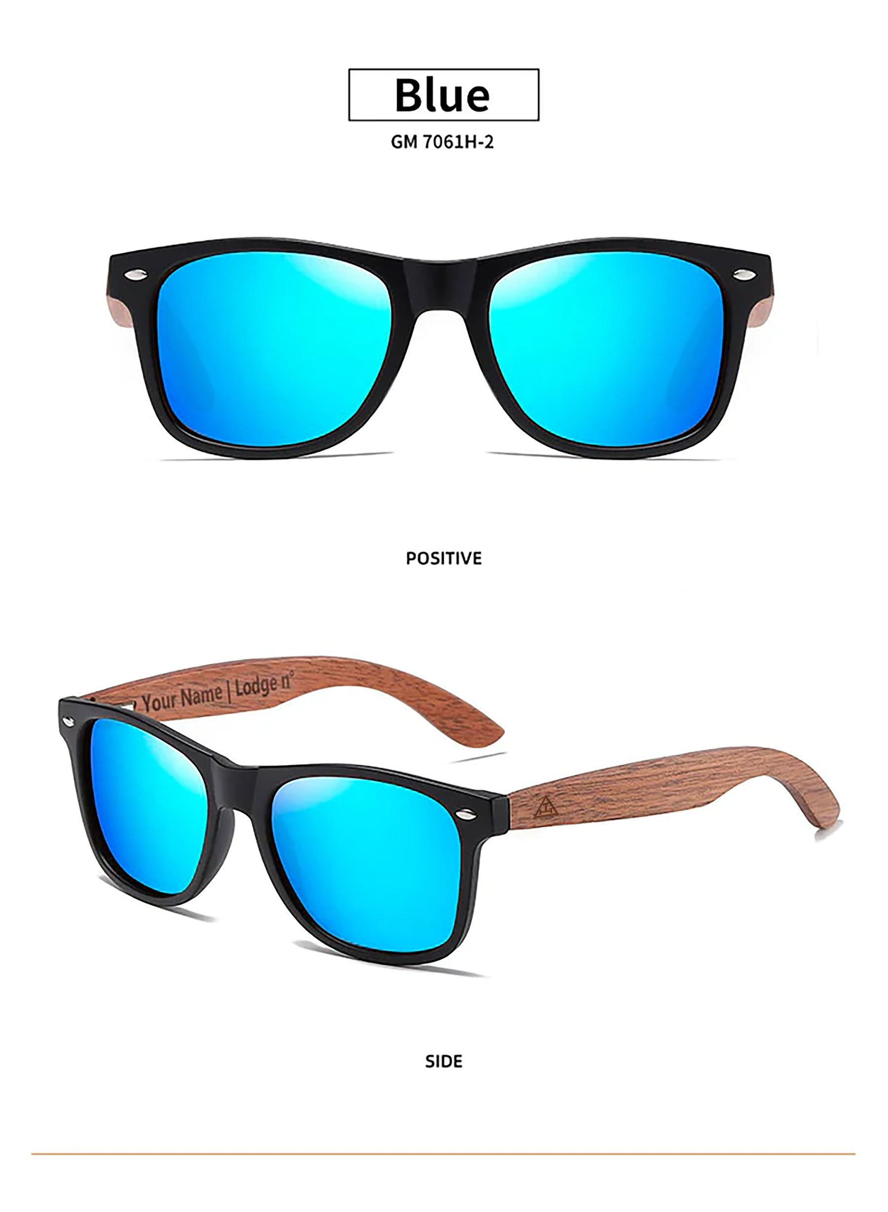 Past Master Blue Lodge Sunglasses - UV Protection - Bricks Masons