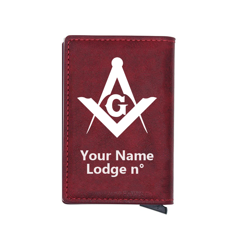 Master Mason Blue Lodge Wallet - Various Colors - Bricks Masons