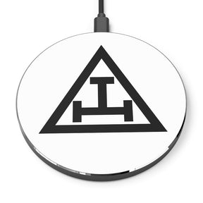Royal Arch Chapter Wireless Charger - Black & White - Bricks Masons