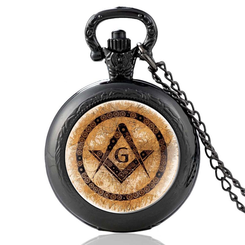 Master Mason Blue Lodge Pocket Watch - Various Colors - Bricks Masons