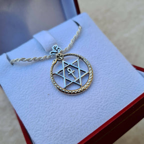 Masonic Necklace - Theosophical Society 14K Gold - Bricks Masons