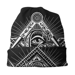 Master Mason Blue Lodge Beanie - Eye Of Providence - Bricks Masons