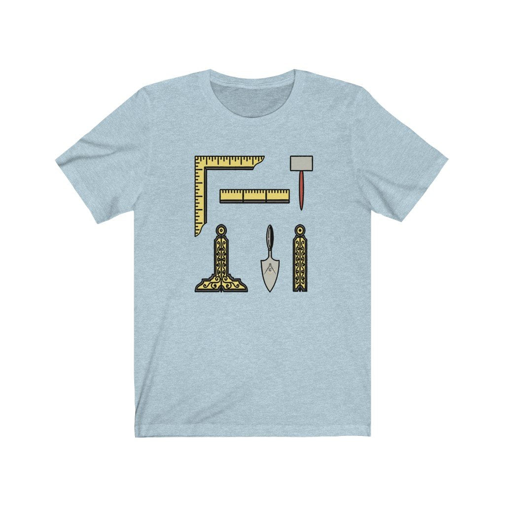 Masonic T-Shirt - Masonic Tools - Bricks Masons