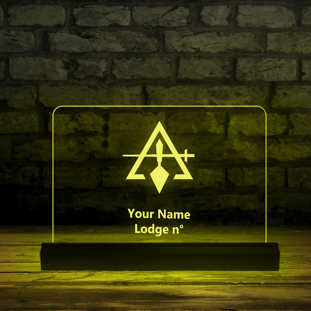 Council LED Sign - 3D Glowing light - Bricks Masons