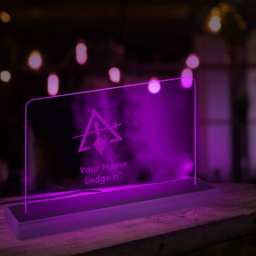 Council LED Sign - 3D Glowing light - Bricks Masons