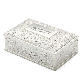 Royal Arch Chapter Jewelry Box - Black Velvet Lining - Bricks Masons