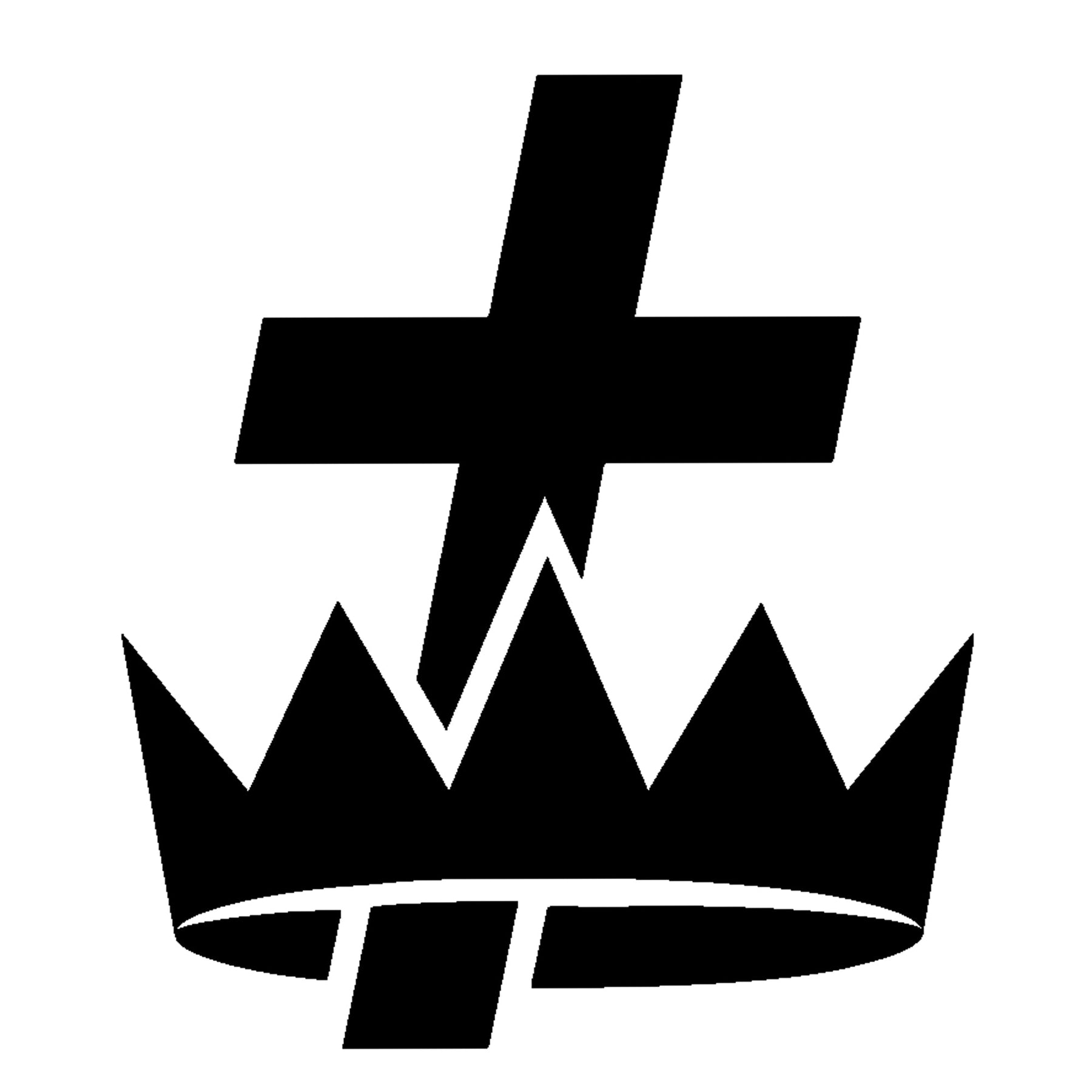 Knights Templar Commandery Ring - Black Beveled Tungsten - Bricks Masons