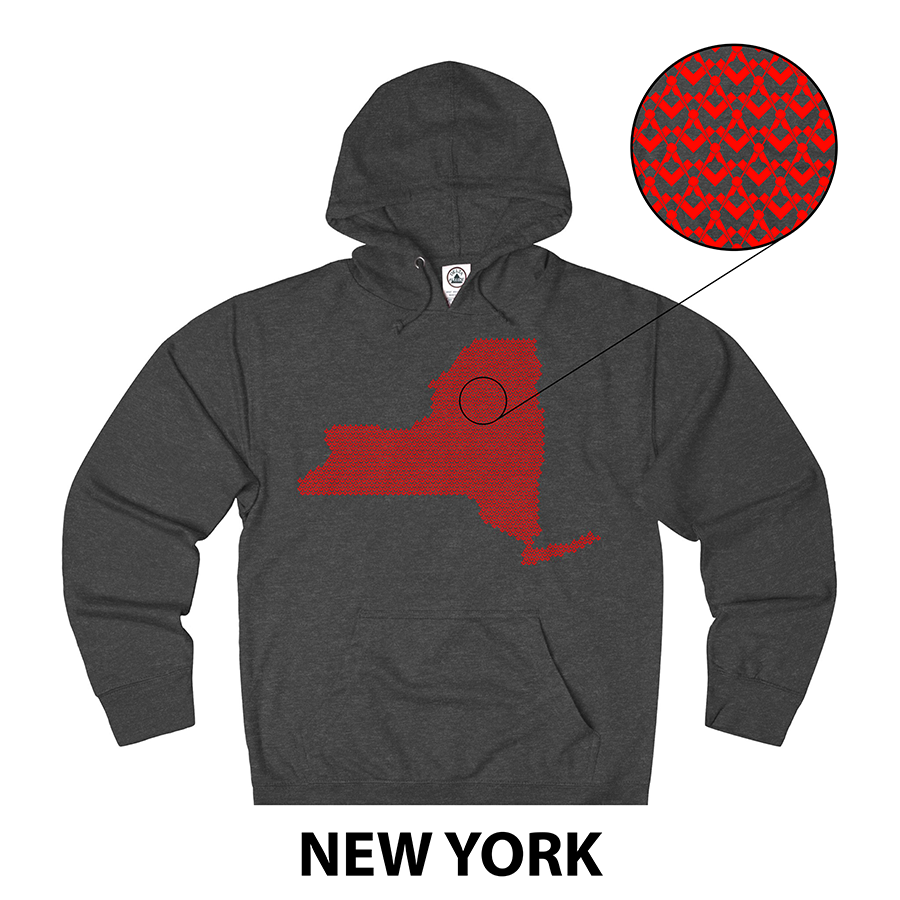 Masonic Hoodie - NEW YORK State - Bricks Masons
