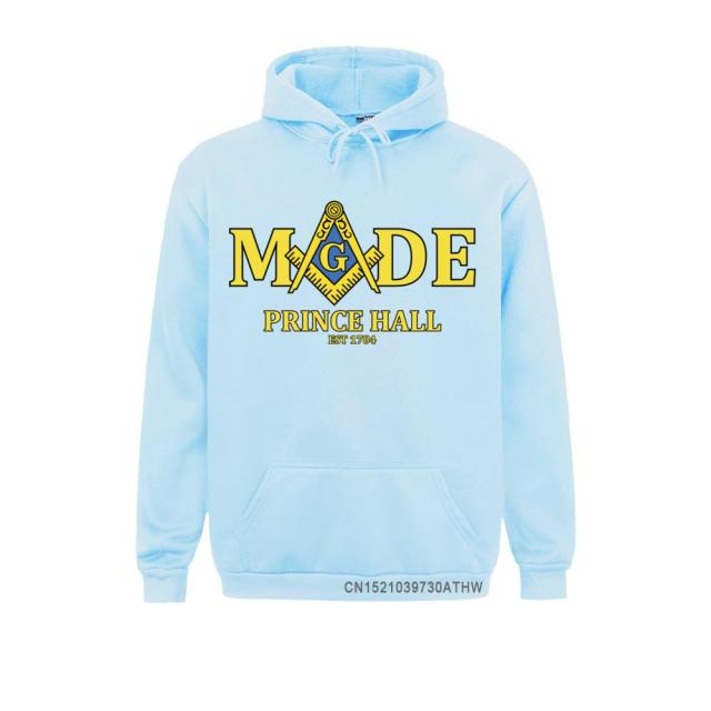 Master Mason Blue Lodge Hoodie - Made Mason Prince Hall Square and Compass G [Multiple Colors] - Bricks Masons