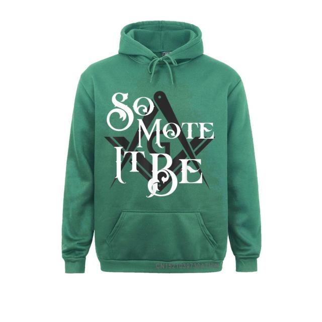 Master Mason Blue Lodge Hoodie - "So Mote It Be" Square and Compass G - Bricks Masons