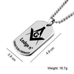 Master Mason Blue Lodge Necklace - (Various Colors) - Bricks Masons