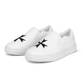 Order Of Malta Commandery Sneaker - Slip-on Canvas - Bricks Masons