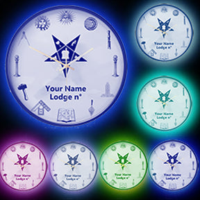 OES Clock - Frame with LED - Bricks Masons