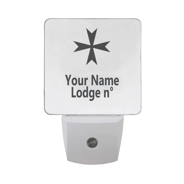 Order Of Malta Commandery  LED Sign - 2 Pieces Plug-in - Bricks Masons